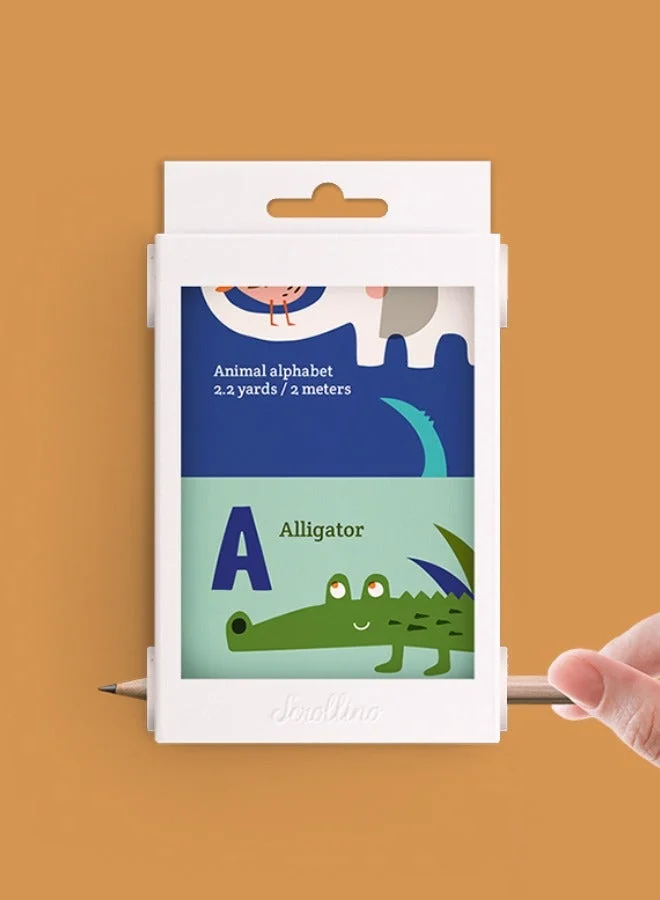 سكرولينو مجموعة فنون الأطفال بالحروف الحيوانية